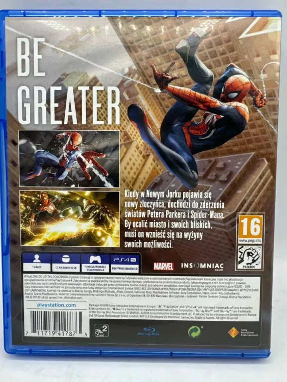 SPIDER MAN PS4