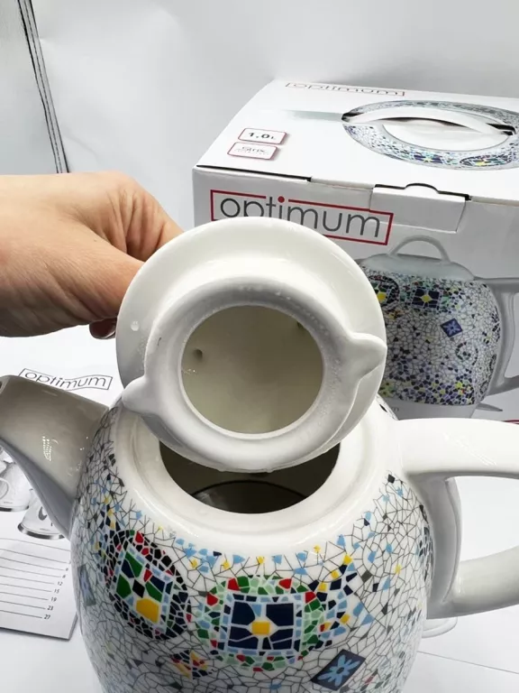 CZAJNIK CERAMICZNY ELEKTRYCZNY OPTIMUM CJS-1310 MOZAJKA