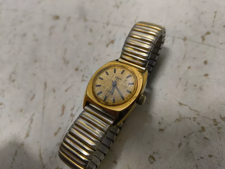 ZEGAREK DAMSKI ZARIA 17 JEWELS POZŁACANY