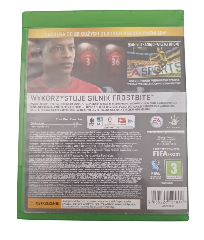 GRA FIFA 17 EDYCJA DELUXE PL XBOX ONE