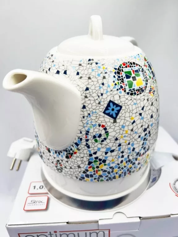 CZAJNIK CERAMICZNY ELEKTRYCZNY OPTIMUM CJS-1310 MOZAJKA