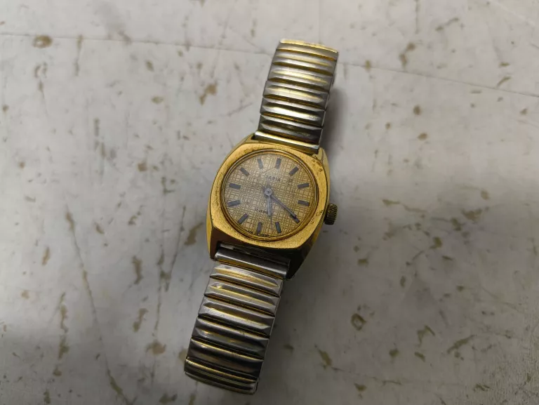 ZEGAREK DAMSKI ZARIA 17 JEWELS POZŁACANY