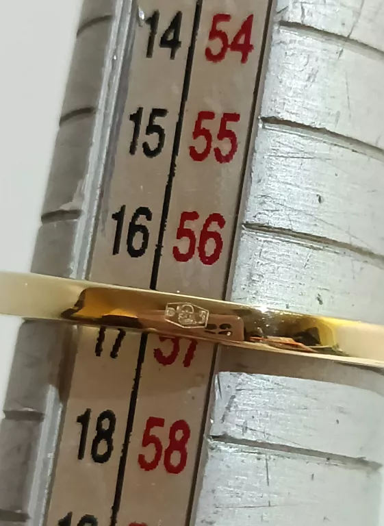 NIECODZIENNY PIERŚCIONEK Z BŁĘKITNYM OCZKIEM R.17