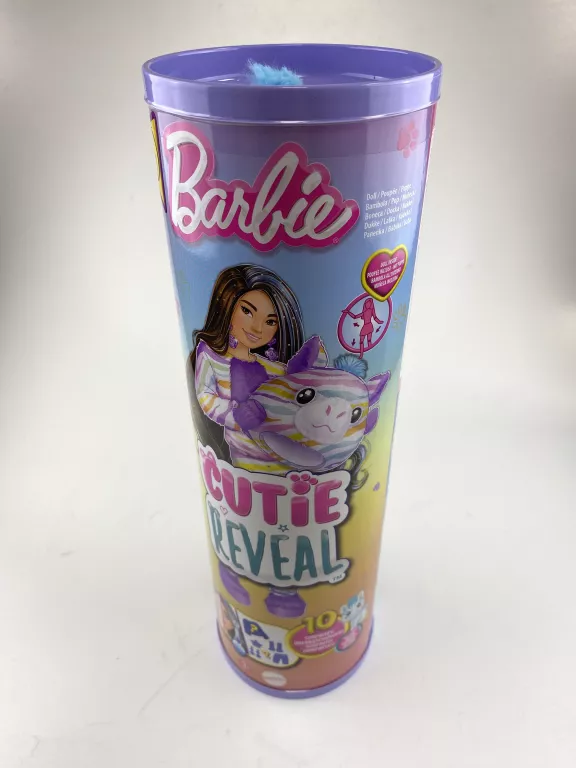 BARBIE CUTIE REVEAL LALKA ZEBRA SERIA KOLOROWE MARZENIA HRK39