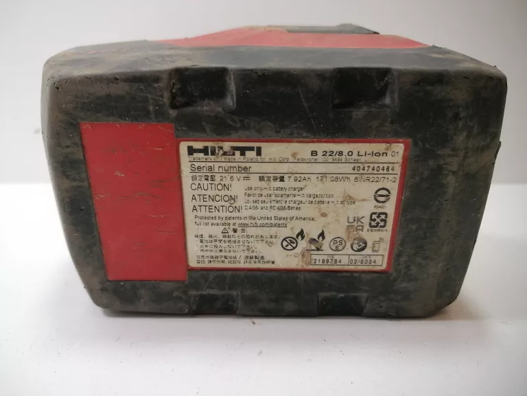 BATERIA HILTI B22/8,0