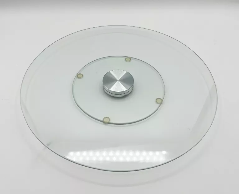 PATERA OBROTOWA SZKLANA TALERZ OBROTOWY NA CIASTO TORT DEKORACJE 30CM