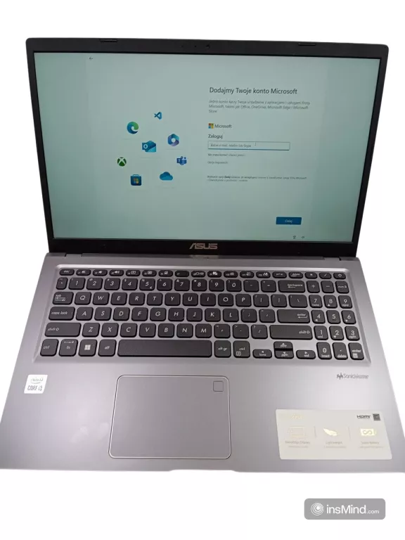 LAPTOP ASUS VIVOBOOK X515JA-BQ2624W 15.6" I3-1005G1 GW OD 08-05-2023