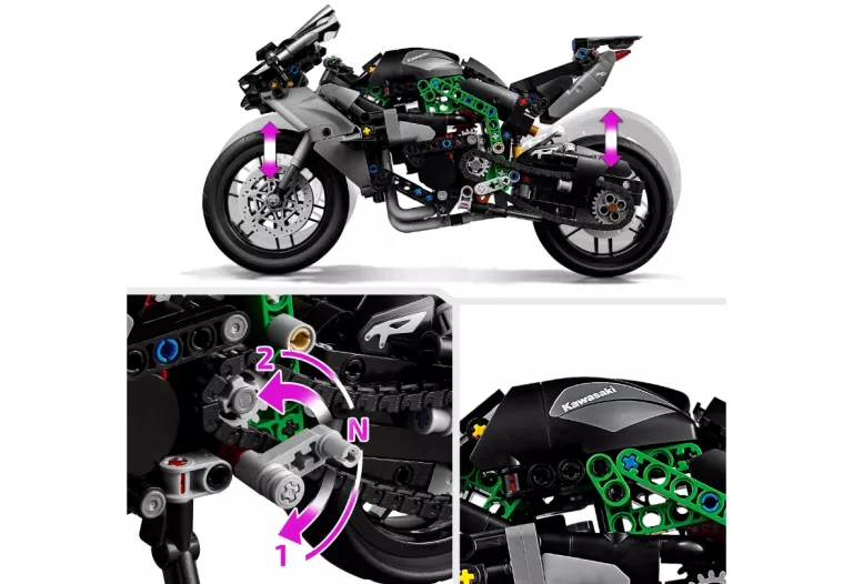 LEGO TECHNIC MOTOCYKL KAWASAKI NINJA H2R 42170 5702017583556