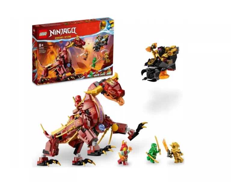 LEGO NINJAGO LAWOWY SMOK ZMIENIAJĄCY SIĘ W FALĘ OGNIA 71793 5702017416540