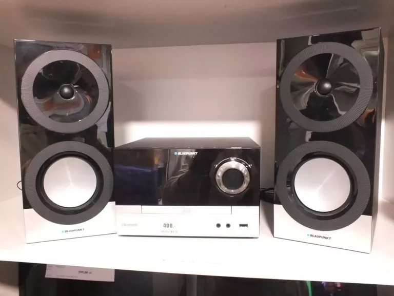WIEŻA BLAUPUNKT MS40BT CZARNA, ODTWARZACZ CD/-R/-RW/MP3, BLUETOOTH,