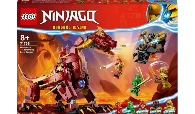 LEGO NINJAGO LAWOWY SMOK ZMIENIAJĄCY SIĘ W FALĘ OGNIA 71793 5702017416540