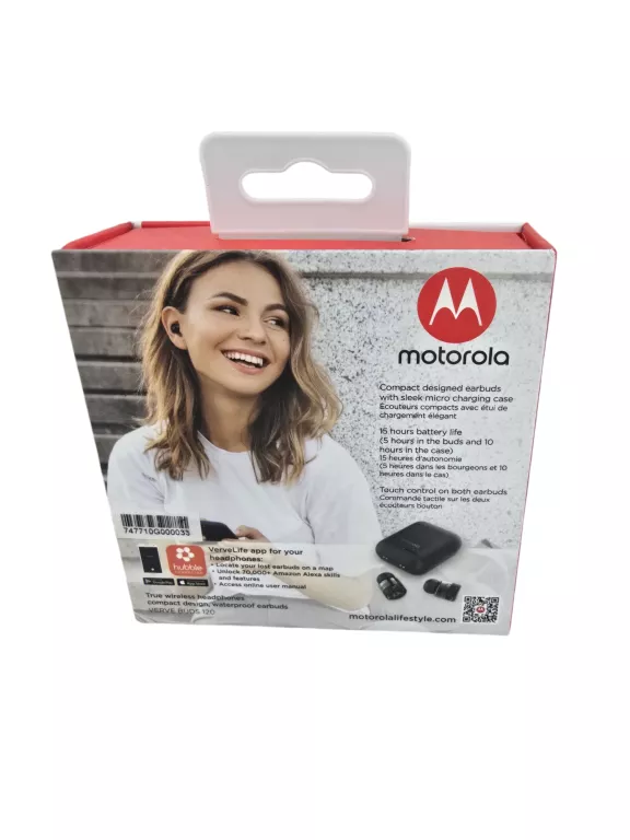 SŁUCHAWKI BEZPRZEWODOWE MOTOROLA VERVE BUDS 120 CZARNE