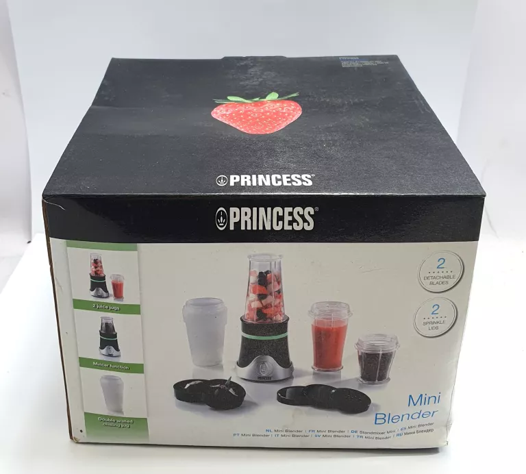 PRINCESS - MINI BLENDER - CZARNY - ZESTAW