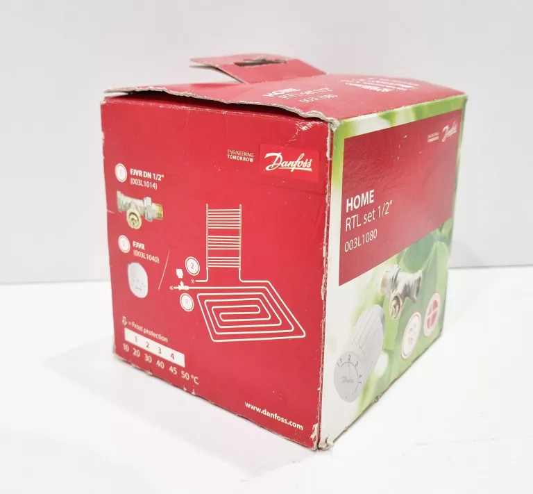 ZESTAW GŁOWICA + ZAWÓR PROSTY DANFOSS 003L1080