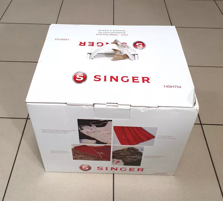 MASZYNA DO SZYCIA OWERLOK SINGER 14SH754 KOMPLET