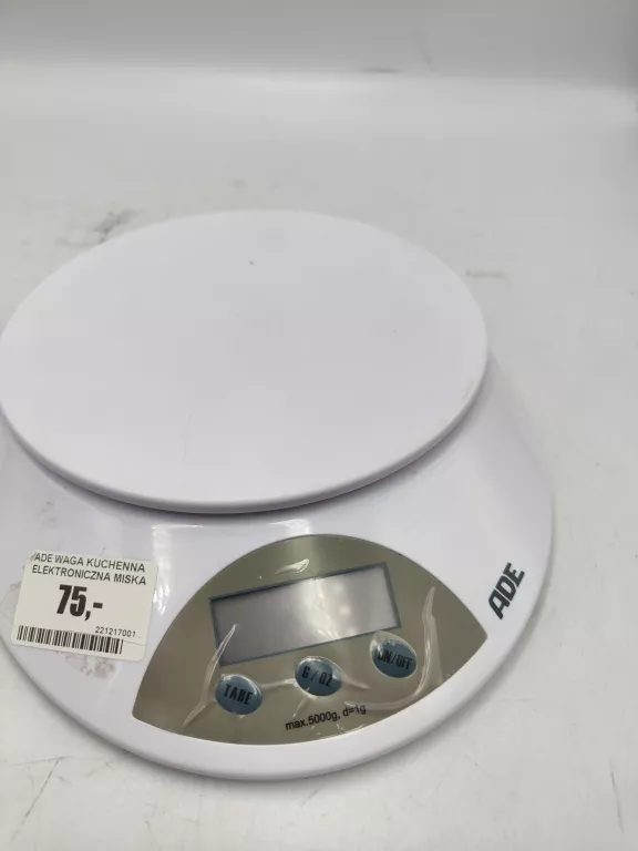ADE WAGA KUCHENNA ELEKTRONICZNA MISKA 2W1 1G/5KG