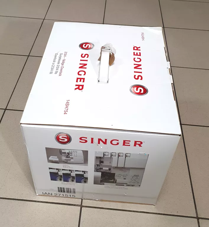 MASZYNA DO SZYCIA OWERLOK SINGER 14SH754 KOMPLET