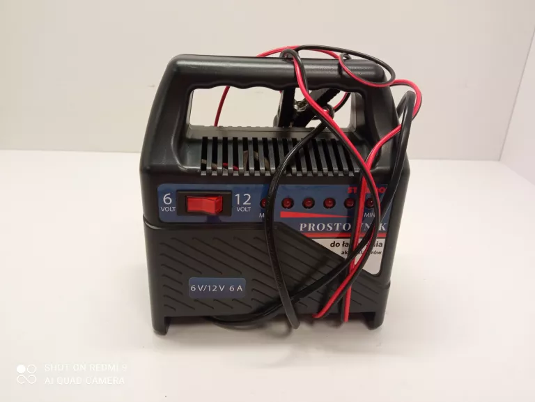 PROSTOWNIK 12V/6V 6A CE+WSKAŹNIK NAŁADOWANIA AKUML+ PUD