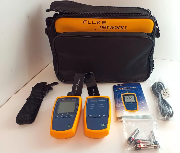 TESTER KABLI FLUKE NETWORKS SIPMPLYFIBER PRO FT2000 ZESTAW JAK NOWY