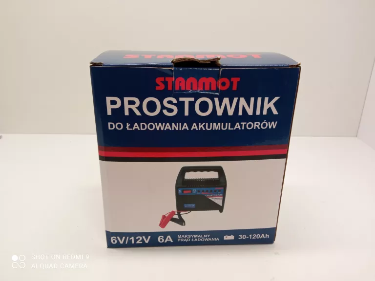 PROSTOWNIK 12V/6V 6A CE+WSKAŹNIK NAŁADOWANIA AKUML+ PUD