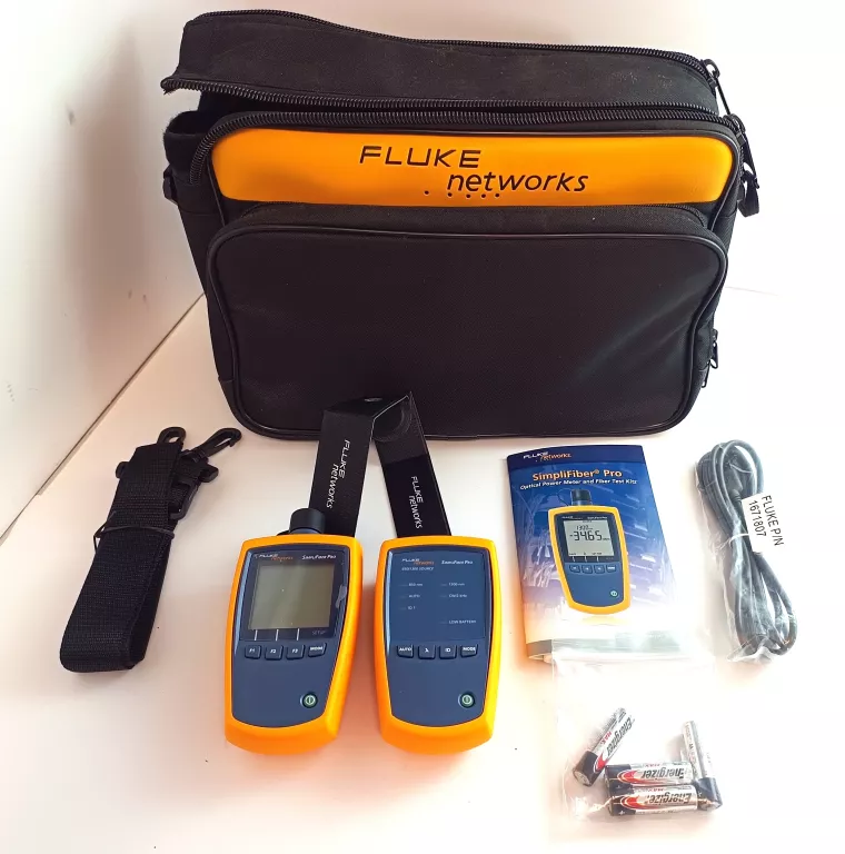 TESTER KABLI FLUKE NETWORKS SIPMPLYFIBER PRO FT2000 ZESTAW JAK NOWY