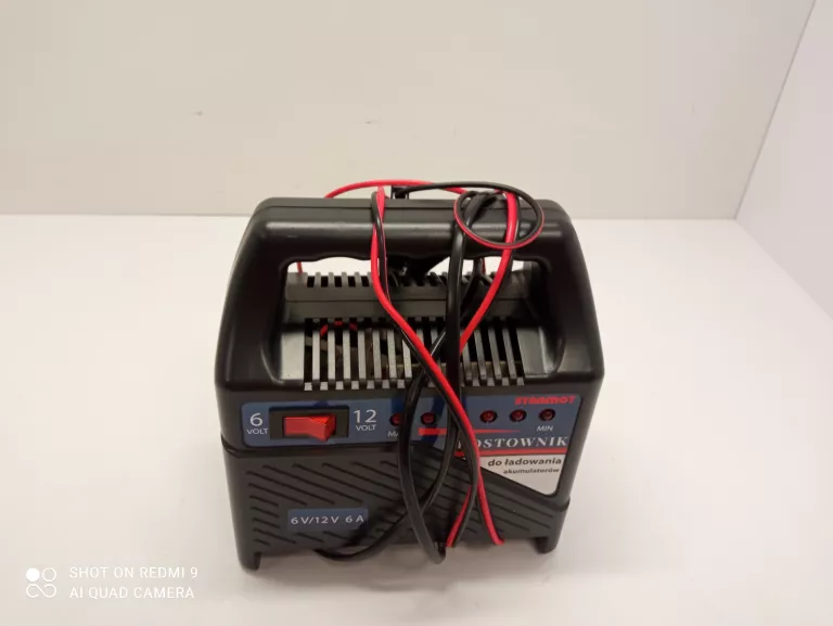 PROSTOWNIK 12V/6V 6A CE+WSKAŹNIK NAŁADOWANIA AKUML+ PUD