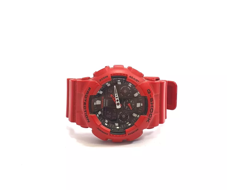 MĘSKI ZEGAREK CASIO G-SHOCK 5081 GA-100B - CZERWONY