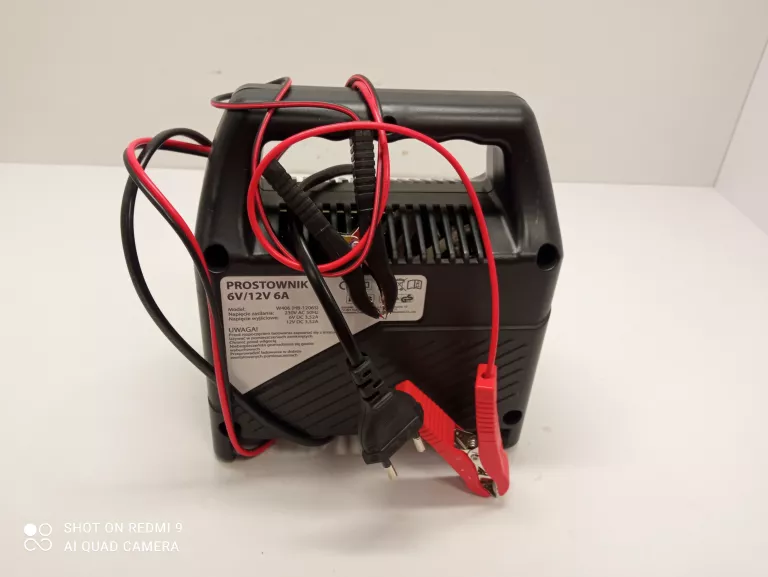 PROSTOWNIK 12V/6V 6A CE+WSKAŹNIK NAŁADOWANIA AKUML+ PUD