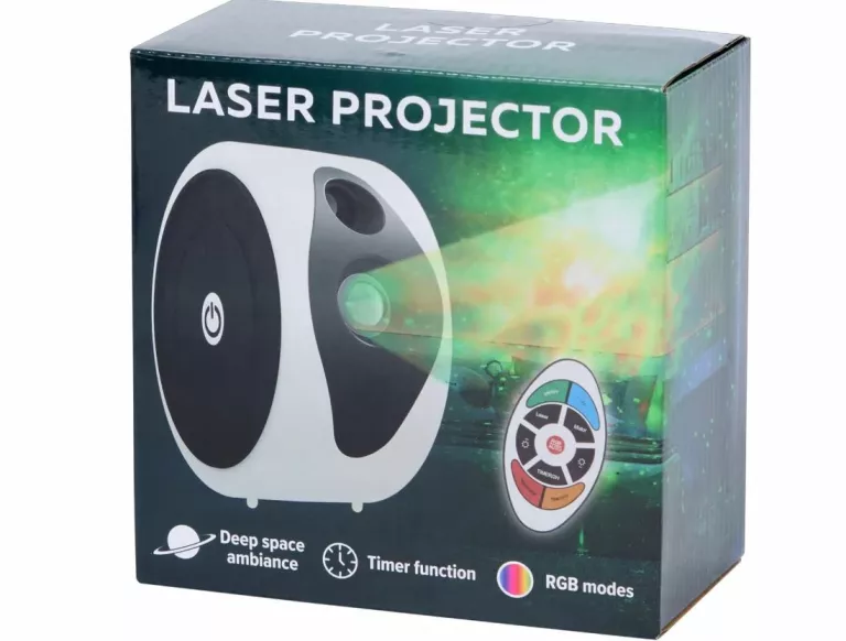 PROJEKTOR LASEROWY RGB Z PILOTEM DEEP SPACE AMBIANCE