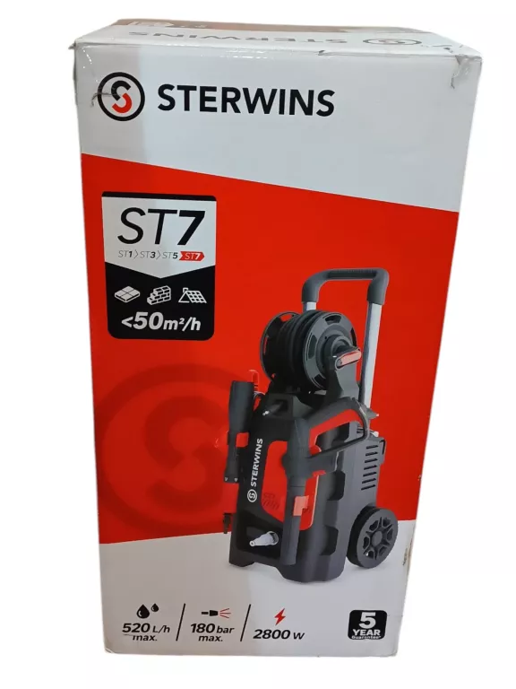 MYJKA WYSOKOCIŚNIENIOWA ELEKTRYCZNA 2800W 180BAR STERWINS ST7