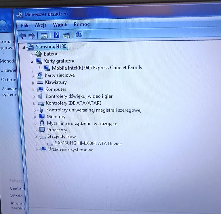 NETBOOK SAMSUNG NP-N130 ATOM 1GB RAM W7