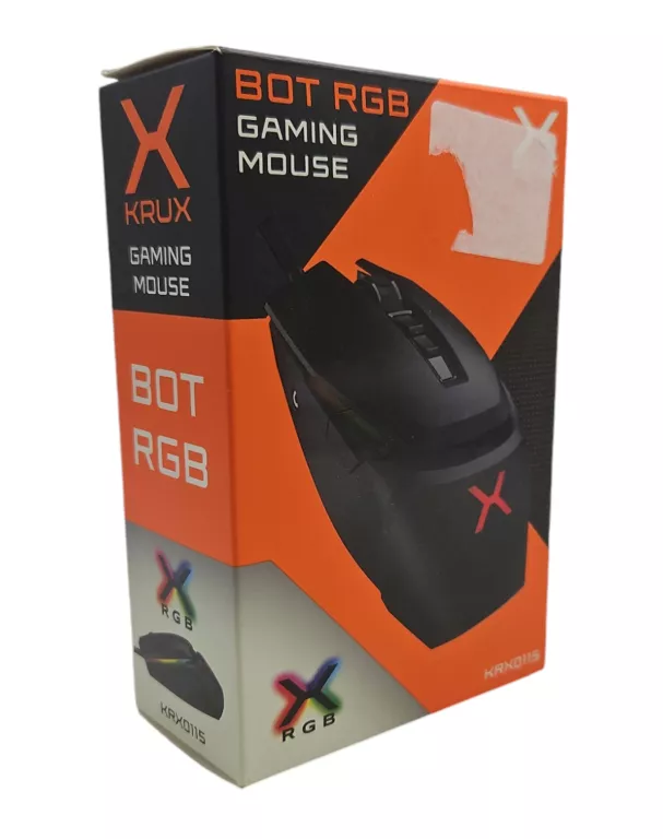 MYSZ DLA GRACZY KRUX BOT RGB 12800 DPI GAMINGOWA
