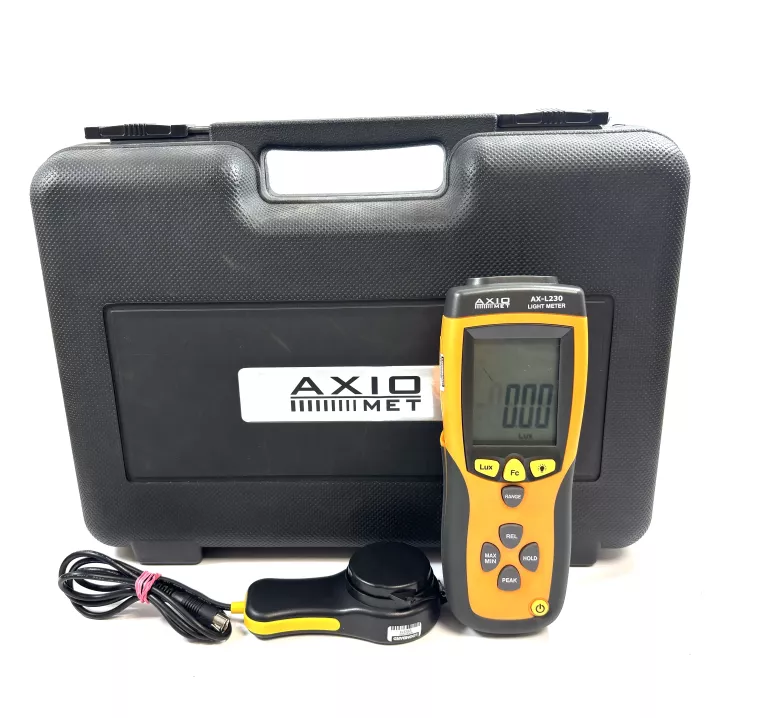 AXIOMET AX-L230 CYFROWY MIERNIK NATĘŻENIA OŚWIETLENIA