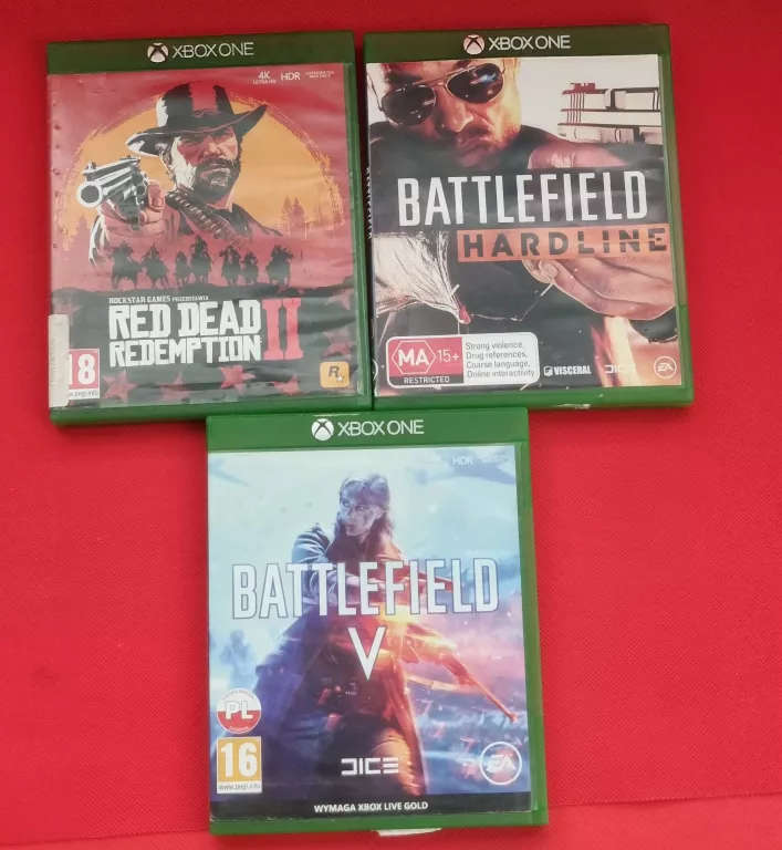 ZESTAW TRZECH GIER XBOX ONE