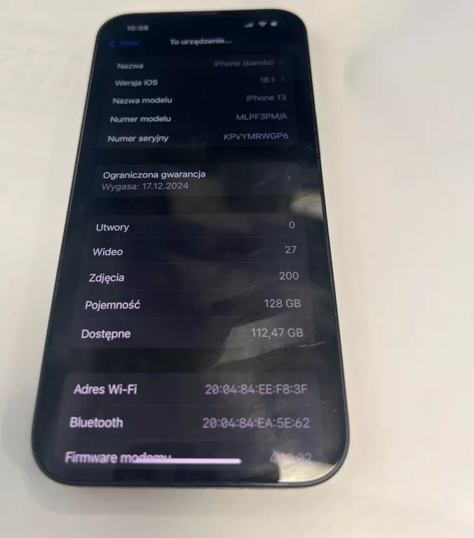 APPLE IPHONE 13 4 GB / 128 GB 5G BATERIA 90%