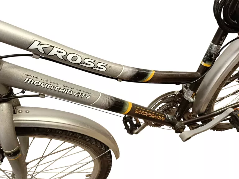 ROWER KROSS MOUNTAIN CITY RAMA 19" SREBRNY