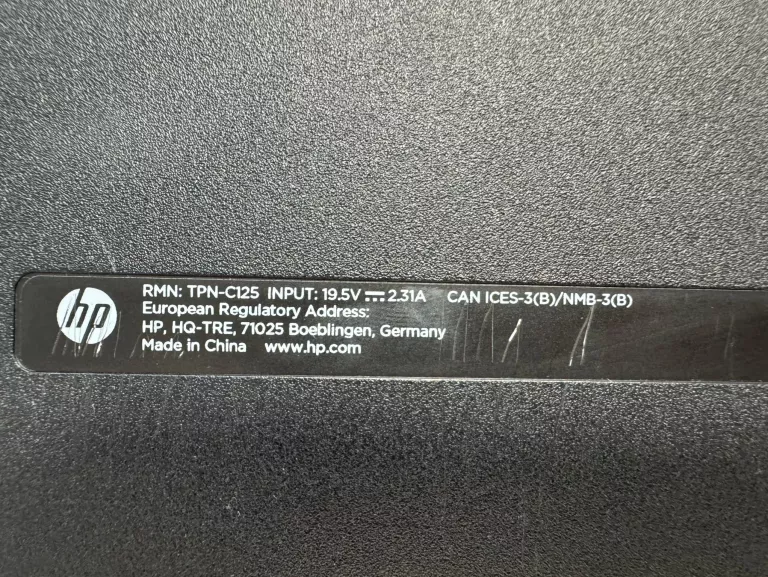 LAPTOP HP 250 G5 15,6 " INTEL CORE I3 4 GB / 500 GB