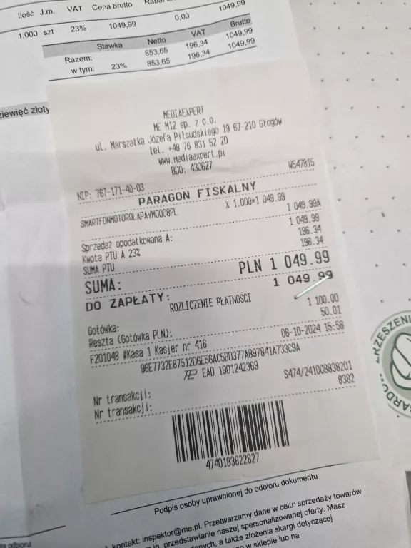 SMARTFON MOTOROLA MOTO G84 5G 12/256GB MEDIAEXPERT