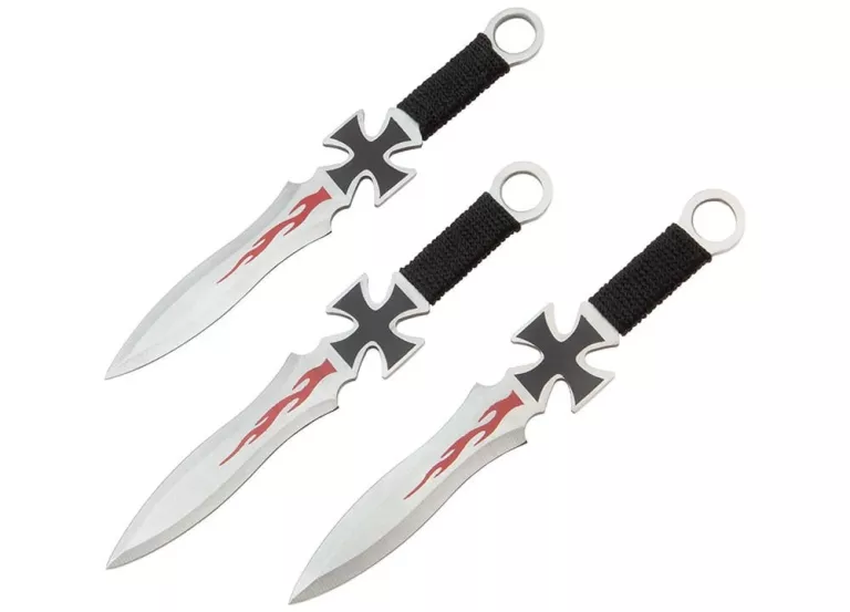 NOŻE DO RZUCANIA KUNAI ZESTAW KRZYŻ N-424