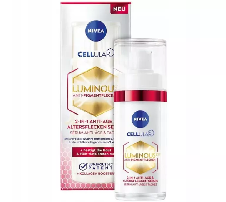 NIVEA CELLULAR LUMINOUS630 SERUM NA PRZEBARWIENIA I ZMARSZCZKI