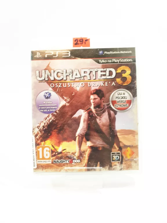 GRY PS3 UNCHARTED3 OSZUSTWO DRAKE'A