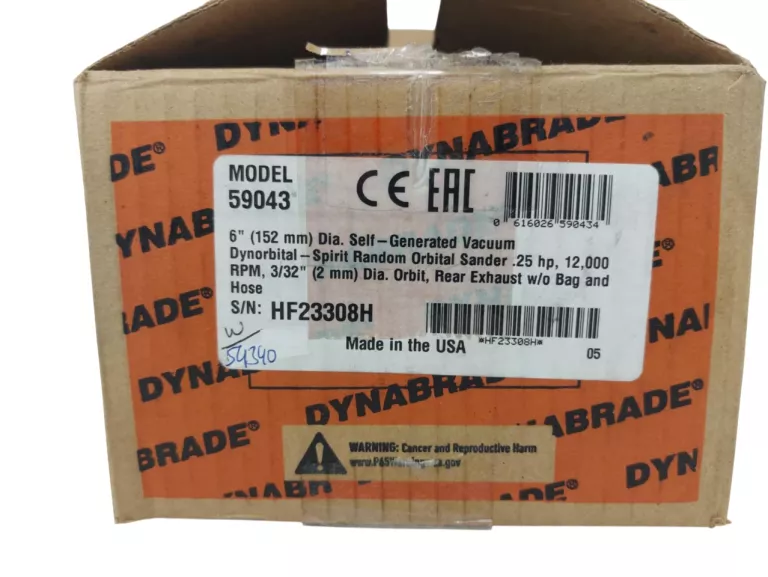 SZLIFIERKA PNEUMATYCZNA OSCYLACYJNA DYNABRADE 59043