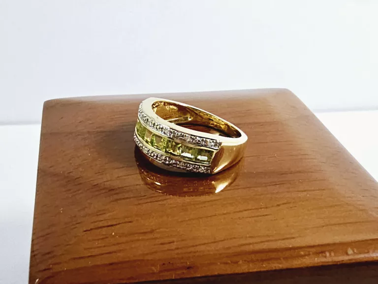 ZŁOTY PIERŚCIONEK 0,85 CT Z DIAMENTAMI ROZMIAR 12 CERTYFIKAT