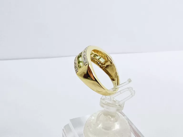 ZŁOTY PIERŚCIONEK 0,85 CT Z DIAMENTAMI ROZMIAR 12 CERTYFIKAT