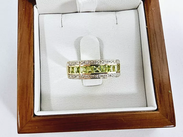 ZŁOTY PIERŚCIONEK 0,85 CT Z DIAMENTAMI ROZMIAR 12 CERTYFIKAT