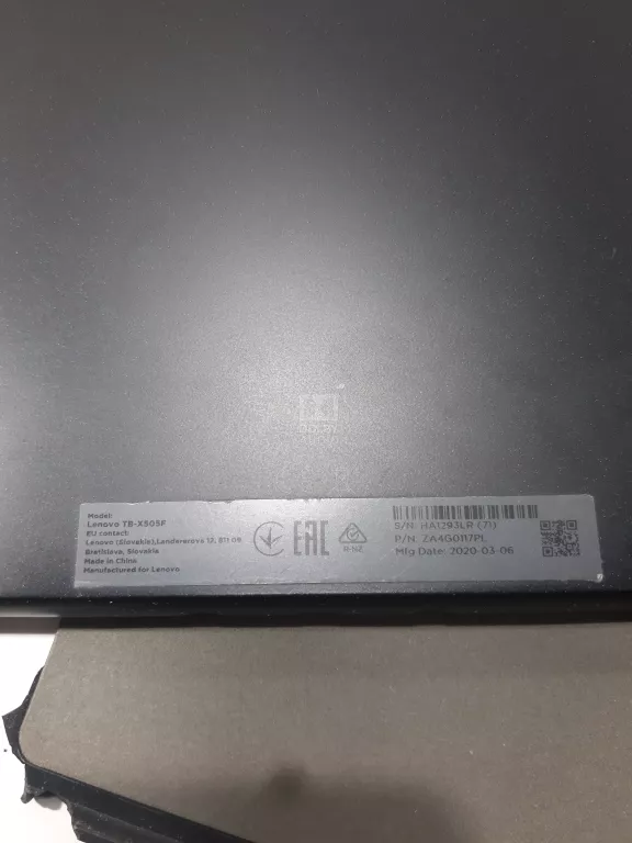 TABLET LENOVO TAB M10 10" 2 GB / 32 GB CZARNY TB-X505F