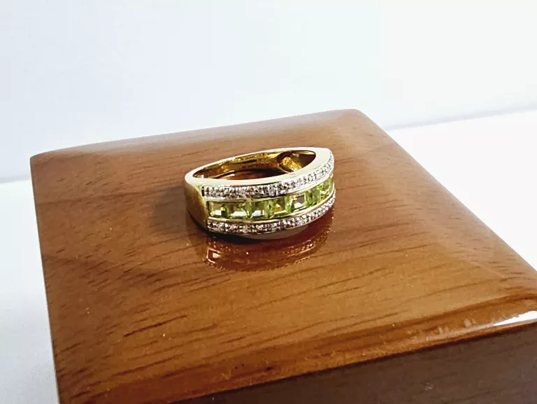 ZŁOTY PIERŚCIONEK 0,85 CT Z DIAMENTAMI ROZMIAR 12 CERTYFIKAT
