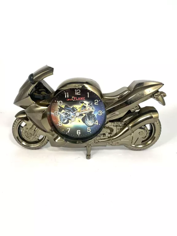 ZEGAR BIURKOWY W KSZTAŁCIE MOTOCYKLA