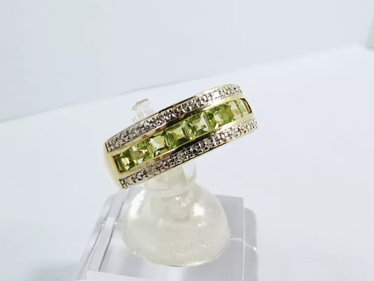 ZŁOTY PIERŚCIONEK 0,85 CT Z DIAMENTAMI ROZMIAR 12 CERTYFIKAT