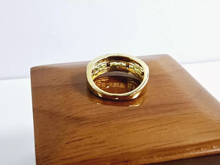 ZŁOTY PIERŚCIONEK 0,85 CT Z DIAMENTAMI ROZMIAR 12 CERTYFIKAT